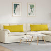 Cuscini per divano VidaXL 2 pezzi in tessuto a corda giallo 120 x 40 cm
