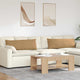 Cuscini per divano VidaXL 2 pezzi in tessuto a corda marrone 120 x 40 cm