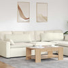 VidaXL cojines de sofá 2 piezas crema 120 x 40 cm tela de pana