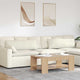 Vidaxl sofa kussens 2 stuks crème 120 x 40 cm cordstof