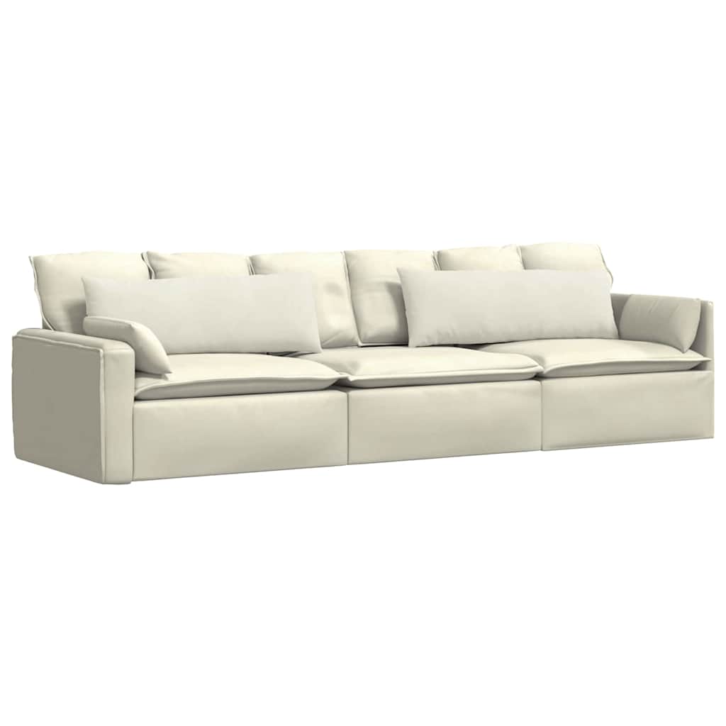 Vidaxl sofa kussens 2 stuks crème 120 x 40 cm cordstof