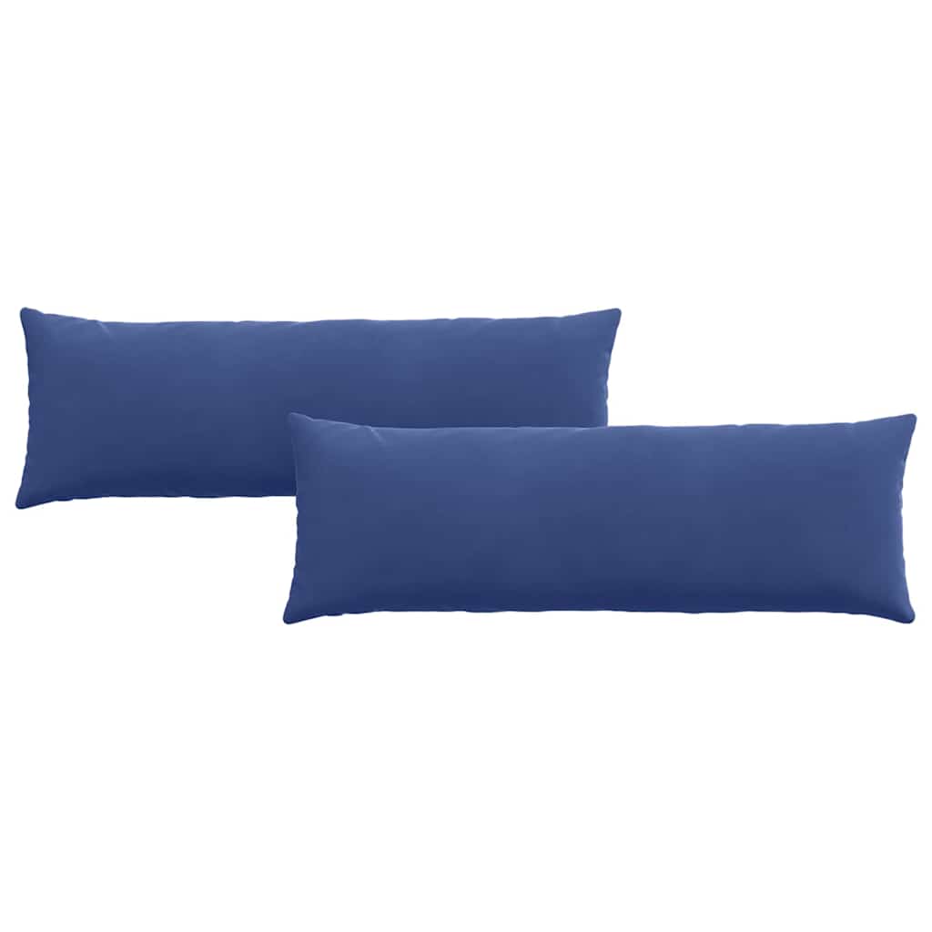 Cuscini per divano VidaXL, 2 pezzi, blu polizia, tessuto a corde 120 x 40 cm