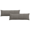 Cuscini per divano VidaXL 2 pezzi in tessuto a corde grigio chiaro 120 x 40 cm