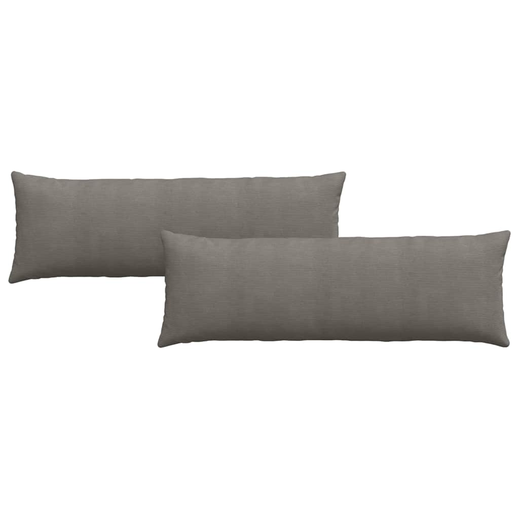Cuscini per divano VidaXL 2 pezzi in tessuto a corde grigio chiaro 120 x 40 cm