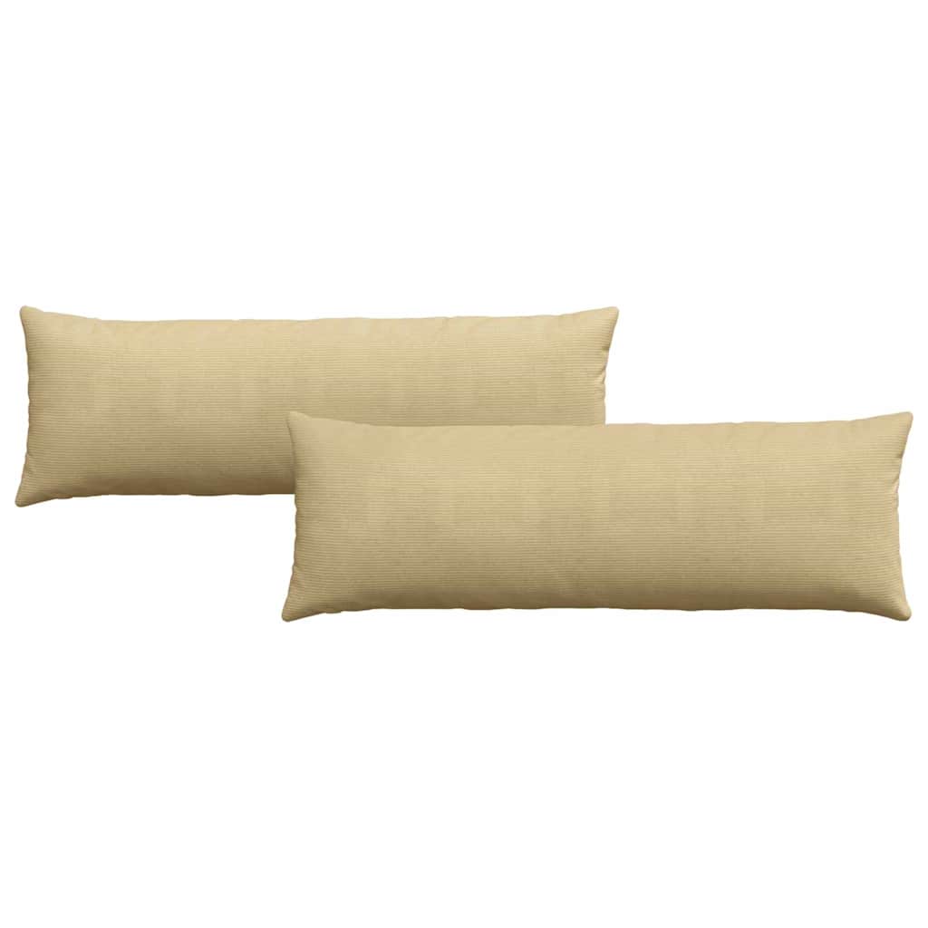 Cuscini per divano VidaXL 2 pezzi in tessuto a corda grigio verde 120 x 40 cm