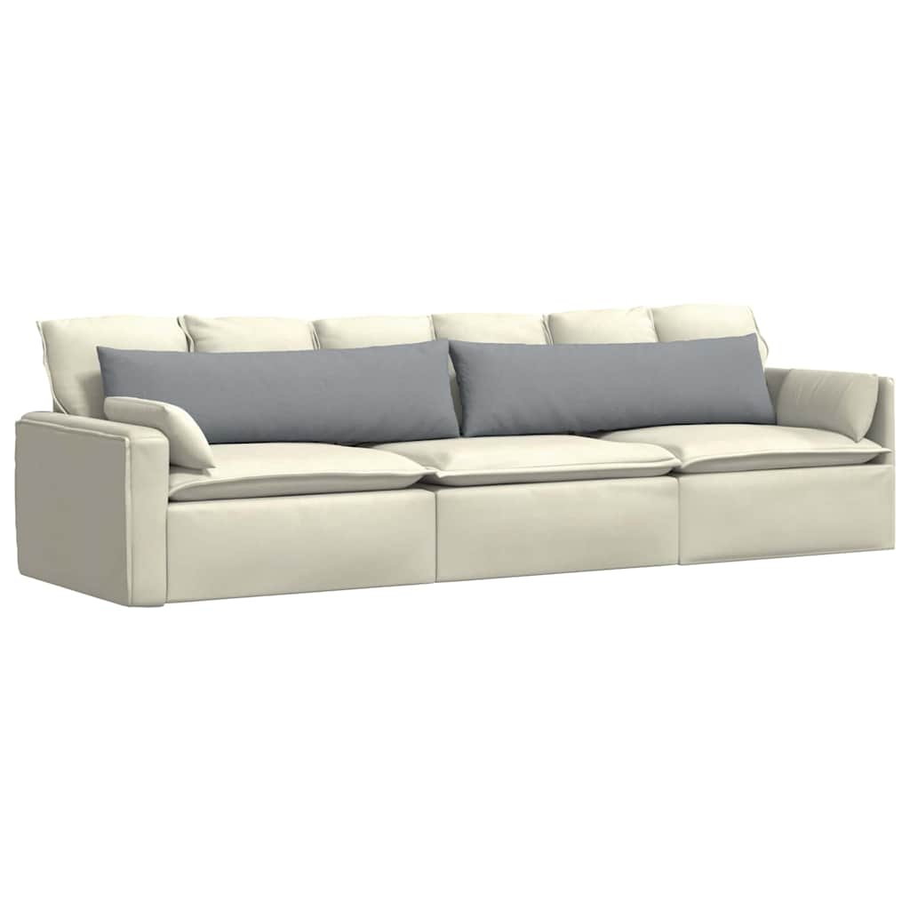 Cuscini per divano VidaXL 2 pezzi in tessuto grigio chiaro 145 x 40 cm