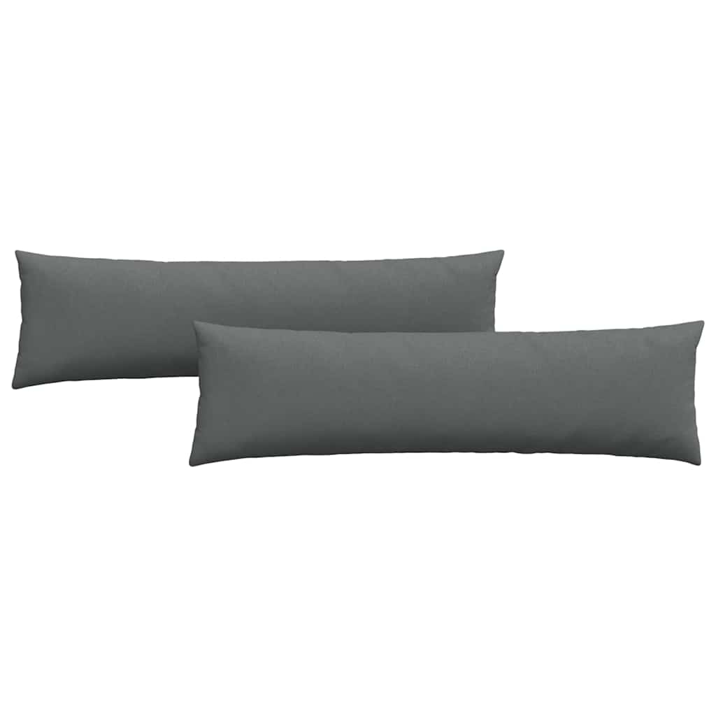 Cuscini per divano VidaXL 2 pezzi in tessuto grigio scuro 145 x 40 cm