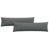 VidaXL cojines de sofá 2 piezas tela gris oscuro 145 x 40 cm