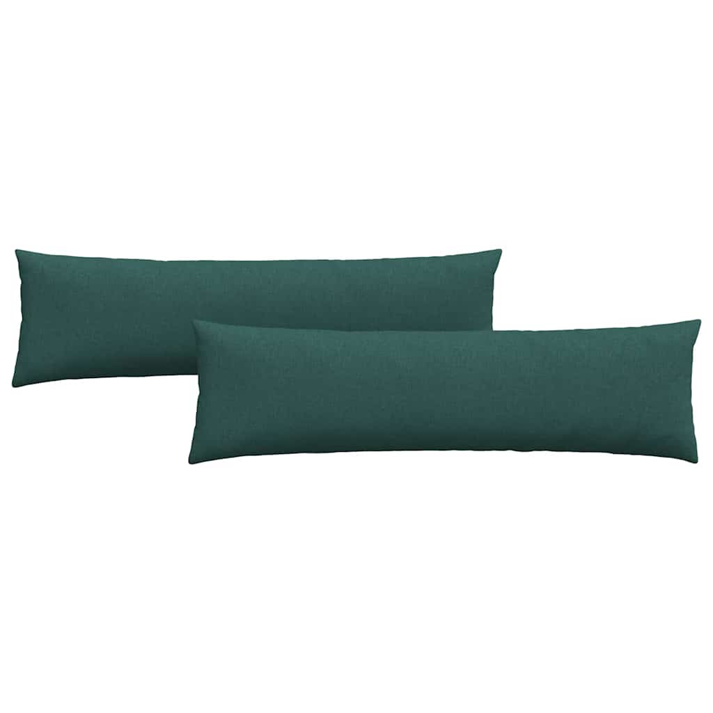 Cuscini per divano VidaXL 2 pezzi in tessuto verde scuro 145 x 40 cm