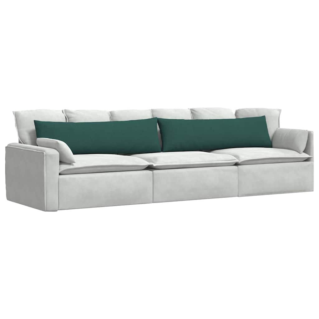 Cuscini per divano VidaXL 2 pezzi in tessuto verde scuro 145 x 40 cm