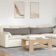 Cuscini per divano VidaXL 2 pezzi in tessuto tortora 145 x 40 cm