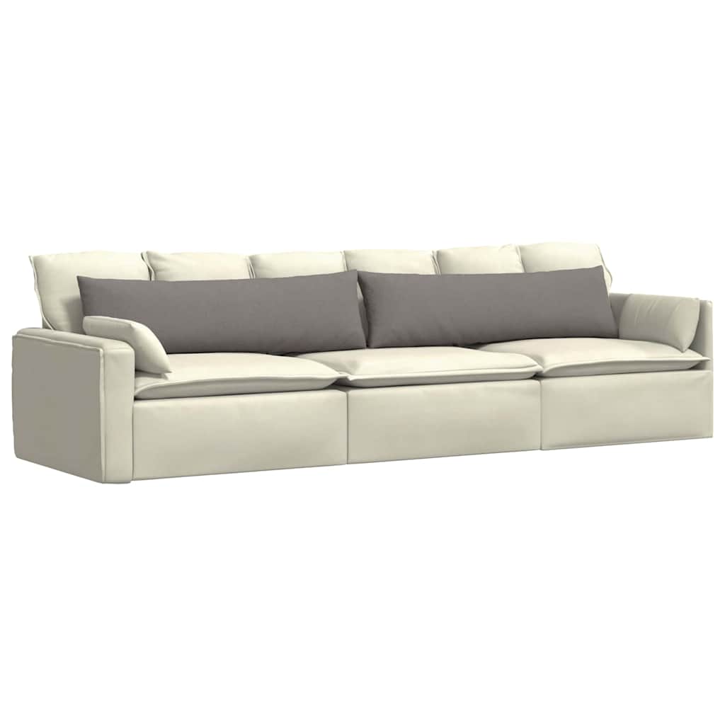 Cuscini per divano VidaXL 2 pezzi in tessuto tortora 145 x 40 cm