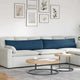 Cuscini per divano VidaXL 2 pezzi in tessuto blu 145 x 40 cm