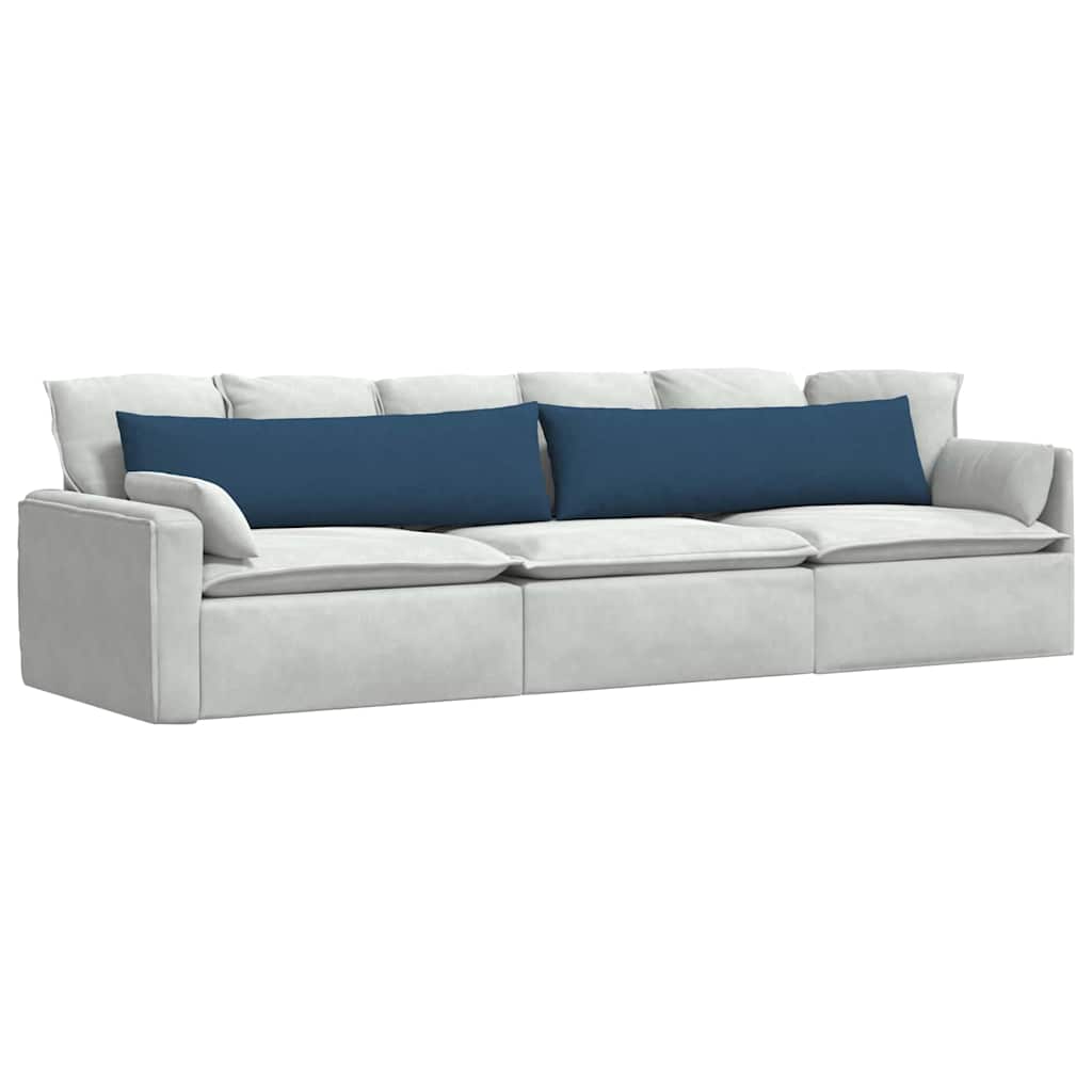 Cuscini per divano VidaXL 2 pezzi in tessuto blu 145 x 40 cm
