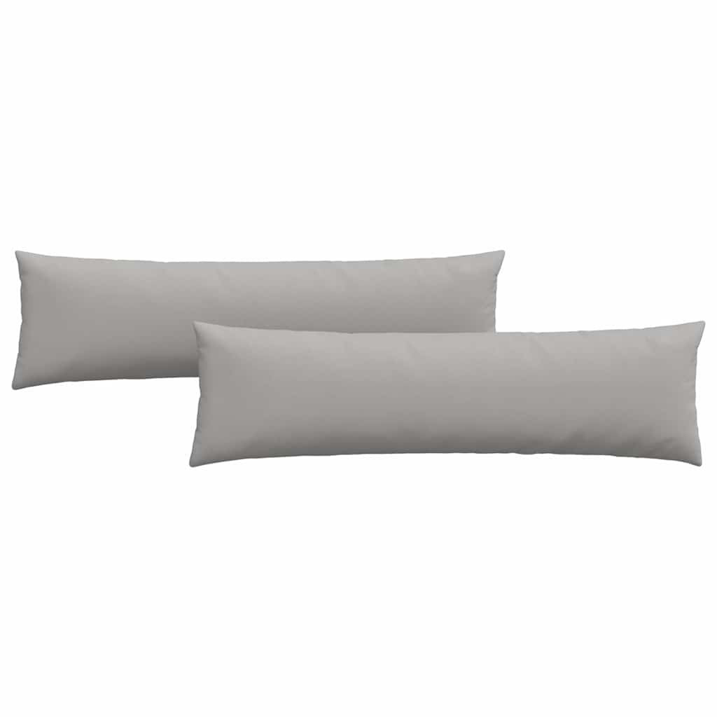 VidaXL cojines de sofá 2 piezas gris nube 145 x 40 cm tela