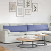 VidaXL cojines de sofá 2 piezas azul jeans 145 x 40 cm tela