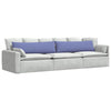VidaXL cojines de sofá 2 piezas azul jeans 145 x 40 cm tela
