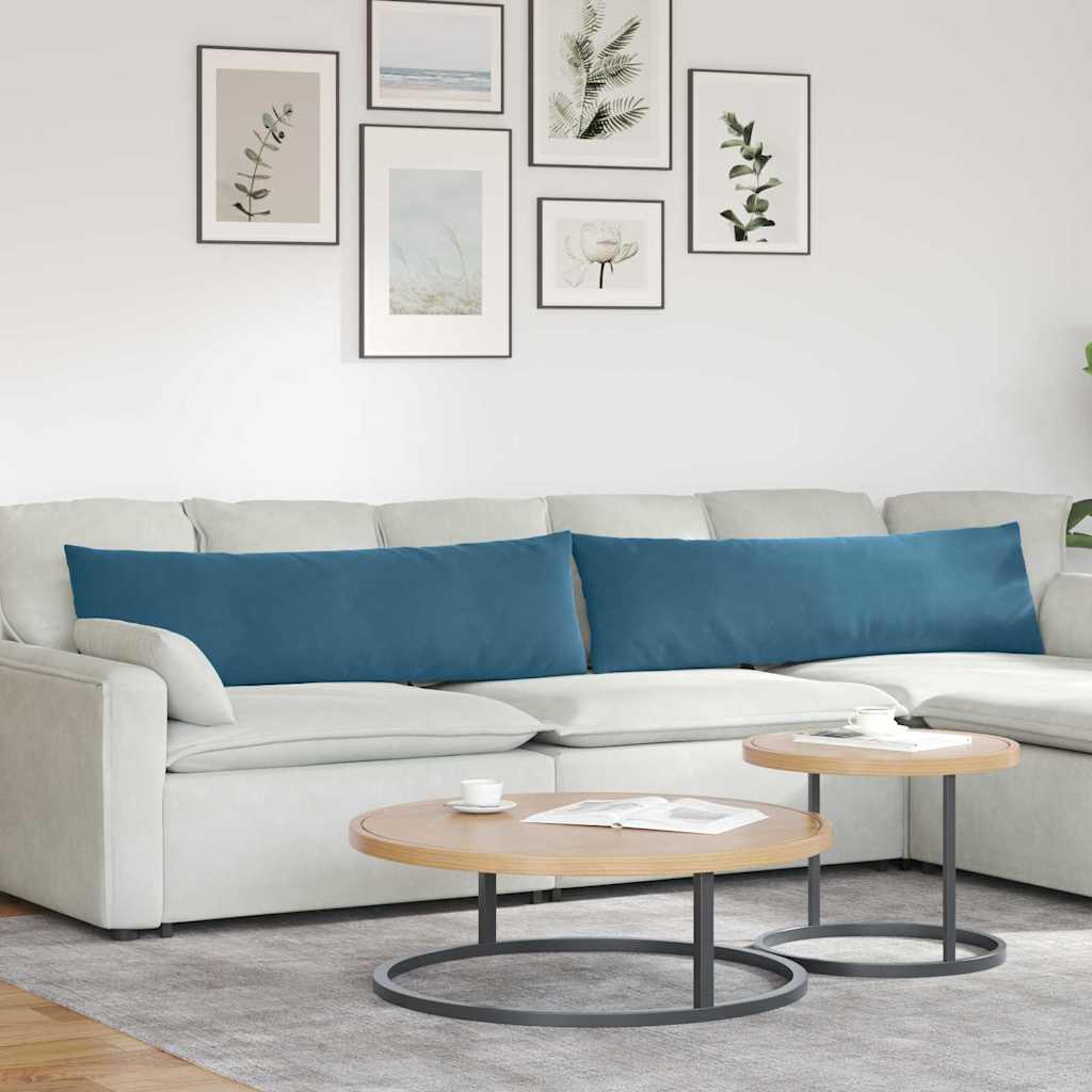Cuscini per divano VidaXL 2 pezzi blu 145 x 40 cm in tessuto a corde