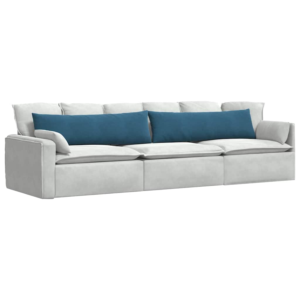 Cuscini per divano VidaXL 2 pezzi blu 145 x 40 cm in tessuto a corde