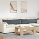 Cuscini per divano VidaXL 2 pezzi in tessuto a corde grigio scuro 145 x 40 cm