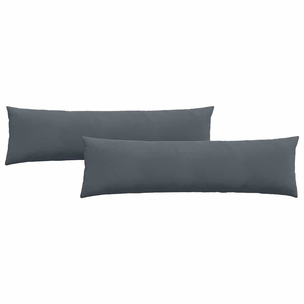 Cuscini per divano VidaXL 2 pezzi in tessuto a corde grigio scuro 145 x 40 cm