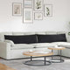 Cuscini per divano VidaXL 2 pezzi in tessuto di corda nero 145 x 40 cm