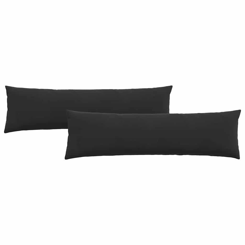 Cuscini per divano VidaXL 2 pezzi in tessuto di corda nero 145 x 40 cm