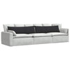 Cuscini per divano VidaXL 2 pezzi in tessuto di corda nero 145 x 40 cm