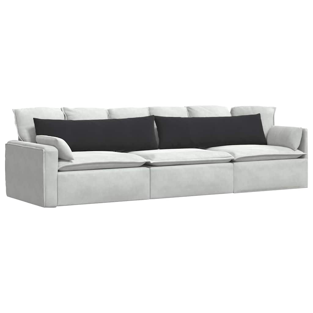 Cuscini per divano VidaXL 2 pezzi in tessuto di corda nero 145 x 40 cm