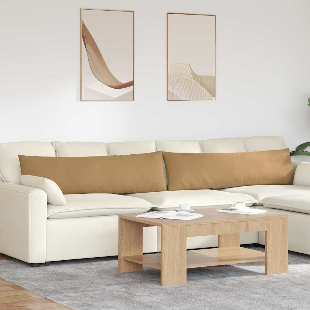 Cuscini per divano VidaXL 2 pezzi in tessuto a corda marrone 145 x 40 cm