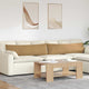 Cuscini per divano VidaXL 2 pezzi in tessuto a corda marrone 145 x 40 cm