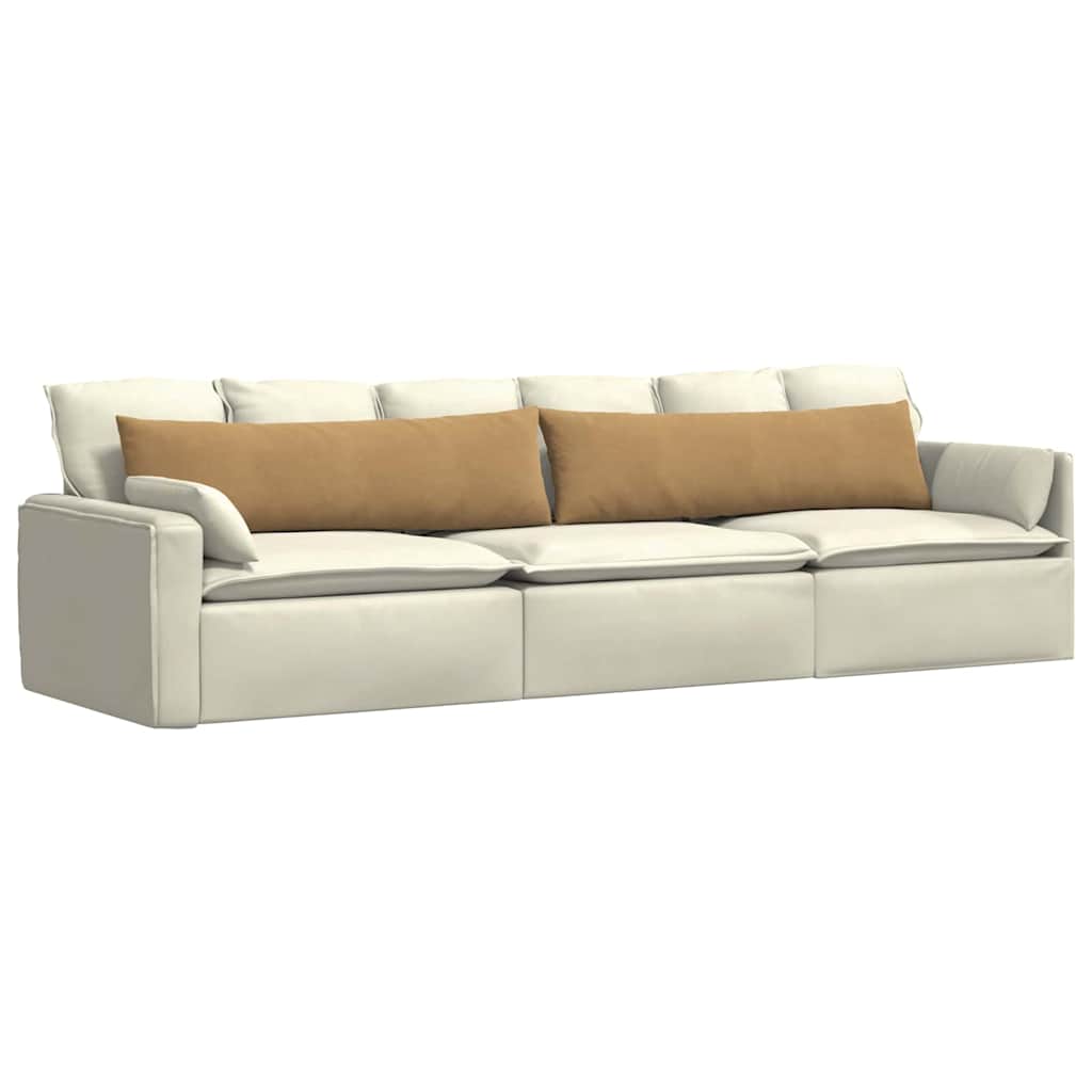 Cuscini per divano VidaXL 2 pezzi in tessuto a corda marrone 145 x 40 cm