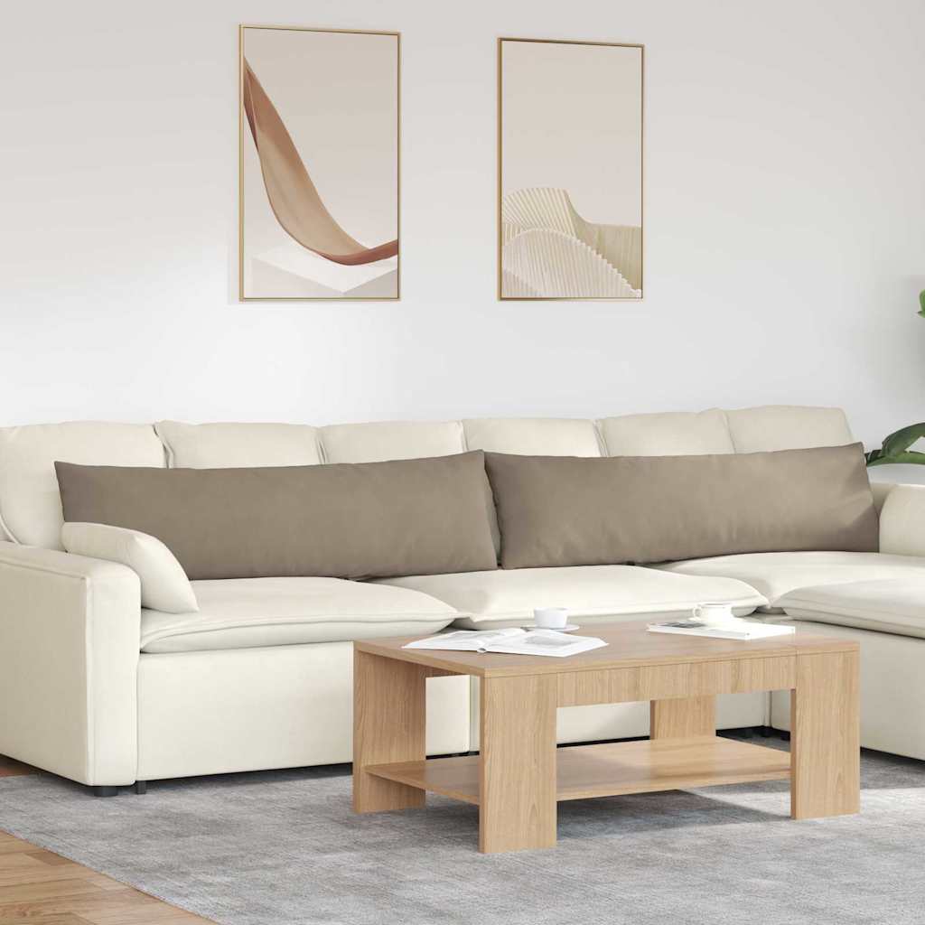 Cuscini per divano VidaXL 2 pezzi in tessuto tortora 145 x 40 cm