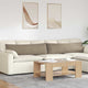 Cuscini per divano VidaXL 2 pezzi in tessuto tortora 145 x 40 cm