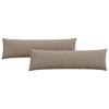 VidaXL cojines de sofá 2 piezas gris topo 145 x 40 cm tela