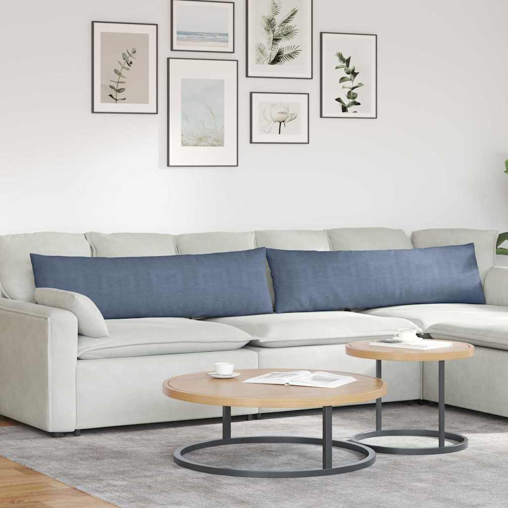 Cuscini per divano VidaXL 2 pezzi blu 145 x 40 cm in tessuto a corde