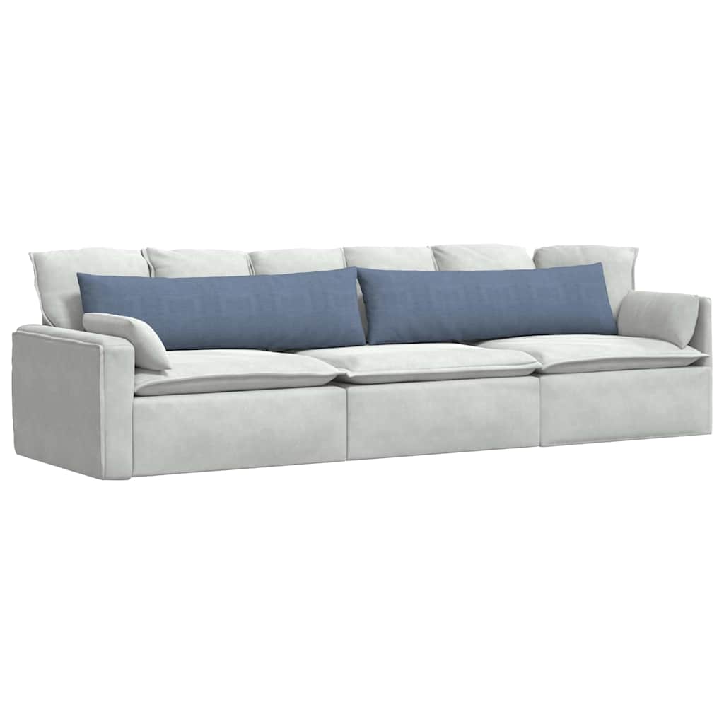 Cuscini per divano VidaXL 2 pezzi blu 145 x 40 cm in tessuto a corde