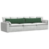Cuscini per divano VidaXL 2 pezzi in tessuto a corde verde scuro 145 x 40 cm