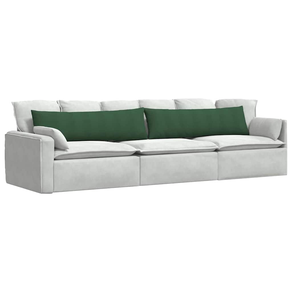 Cuscini per divano VidaXL 2 pezzi in tessuto a corde verde scuro 145 x 40 cm