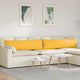 Cuscini per divano VidaXL 2 pezzi in tessuto a corde giallo chiaro 145 x 40 cm