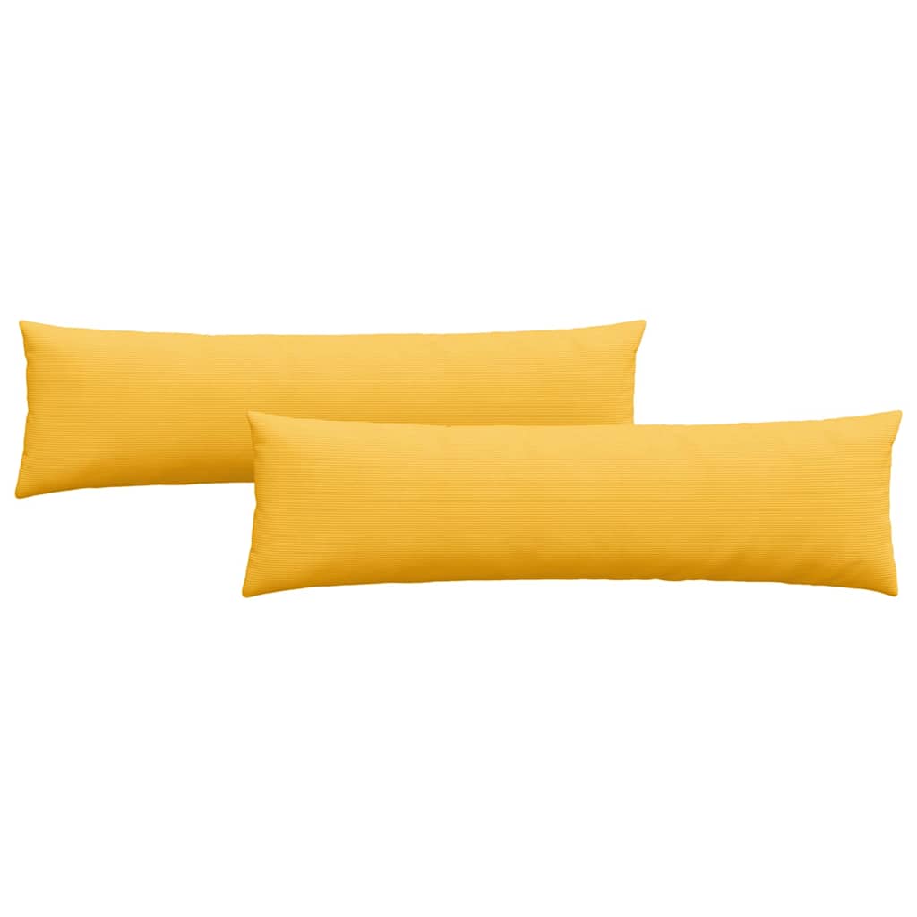 Cuscini per divano VidaXL 2 pezzi in tessuto a corde giallo chiaro 145 x 40 cm