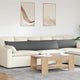 Vidaxl sofa kussens 2 pcs donkergrijs 200 x 40 cm stof