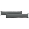 VidaXL cojines de sofá 2 piezas tela gris oscuro 200 x 40 cm