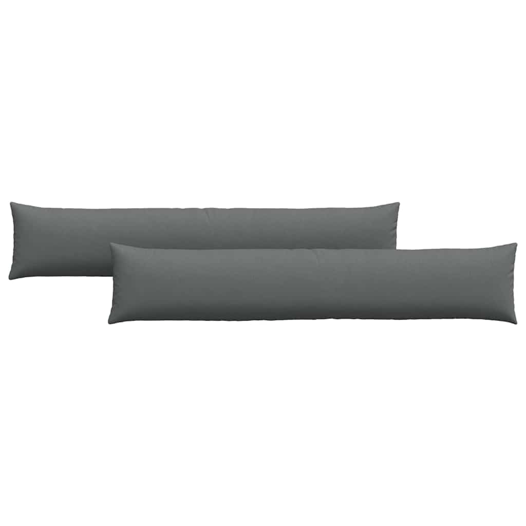 Vidaxl sofa kussens 2 pcs donkergrijs 200 x 40 cm stof