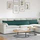 Cuscini per divano VidaXL 2 pezzi in tessuto verde scuro 200 x 40 cm