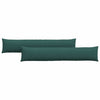 VidaXL cojines de sofá 2 piezas tela verde oscuro 200 x 40 cm