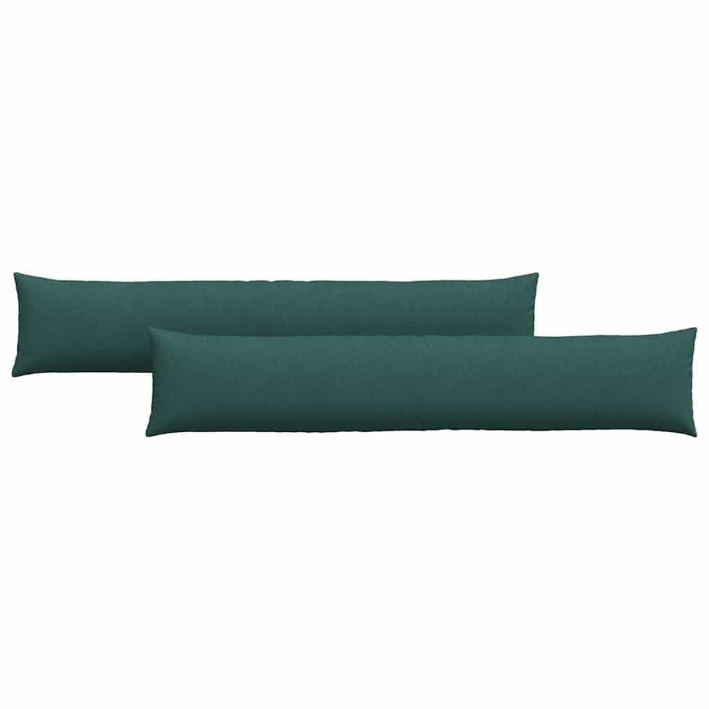 Cuscini per divano VidaXL 2 pezzi in tessuto verde scuro 200 x 40 cm