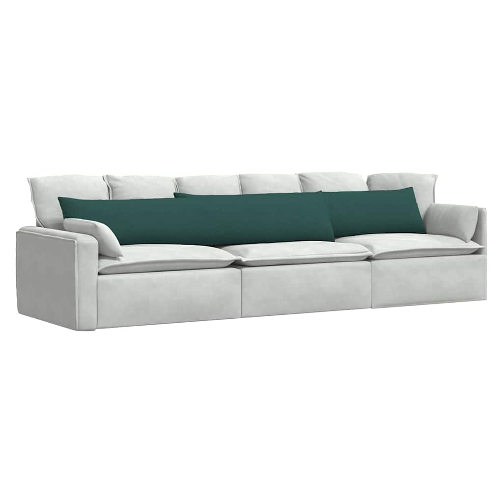 Cuscini per divano VidaXL 2 pezzi in tessuto verde scuro 200 x 40 cm