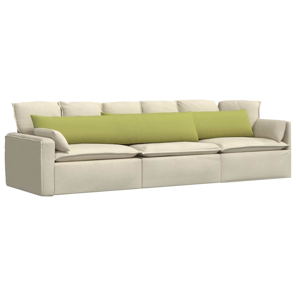 Cuscini per divano VidaXL 2 pezzi in tessuto verde chiaro 200 x 40 cm