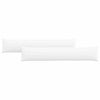 VidaXL cojines de sofá 2 piezas blanco 200 x 40 cm tela